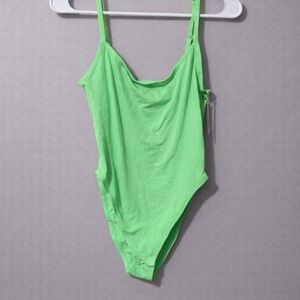 Skims cotton logo bodysuit